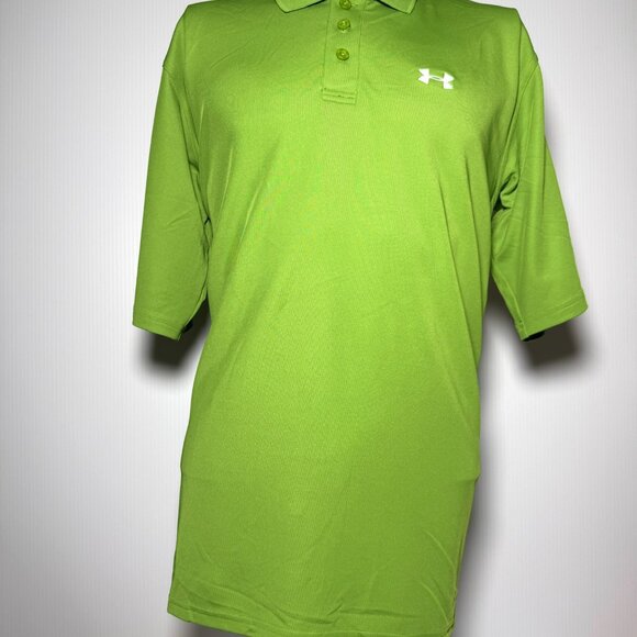 Under Armour Lime Volt Green Golf Shirt . NWT Medium - Picture 1 of 9